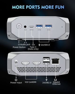 4K AMD 라이즈엔 A9 9400 아푸 리눅스 미니 pc 우분투 8GB RAM 128GB SSD